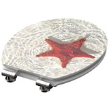 Schütte Schütte toilet seat with soft-close Red Starfish MDF high gloss