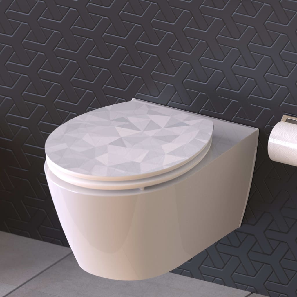 Schütte Schütte toilet seat with soft-close Diamond MDF high gloss