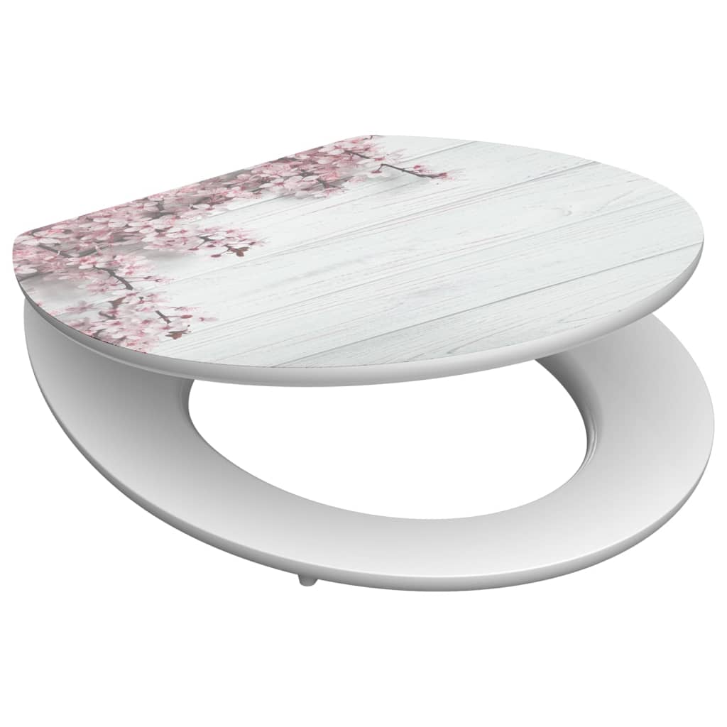 Schütte Schütte toilet seat with soft-close flowers Wood MDF high gloss