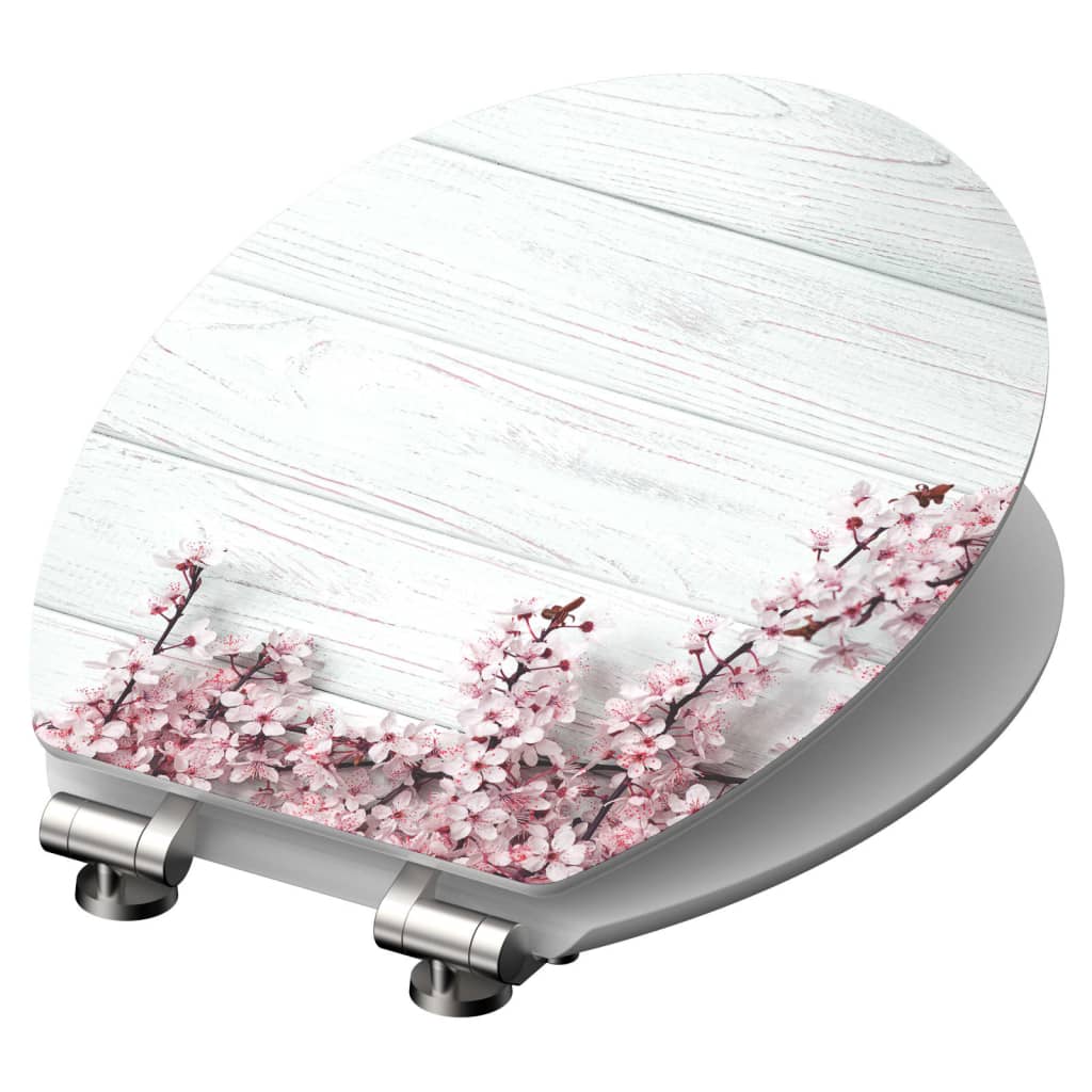 Schütte Schütte toilet seat with soft-close flowers Wood MDF high gloss