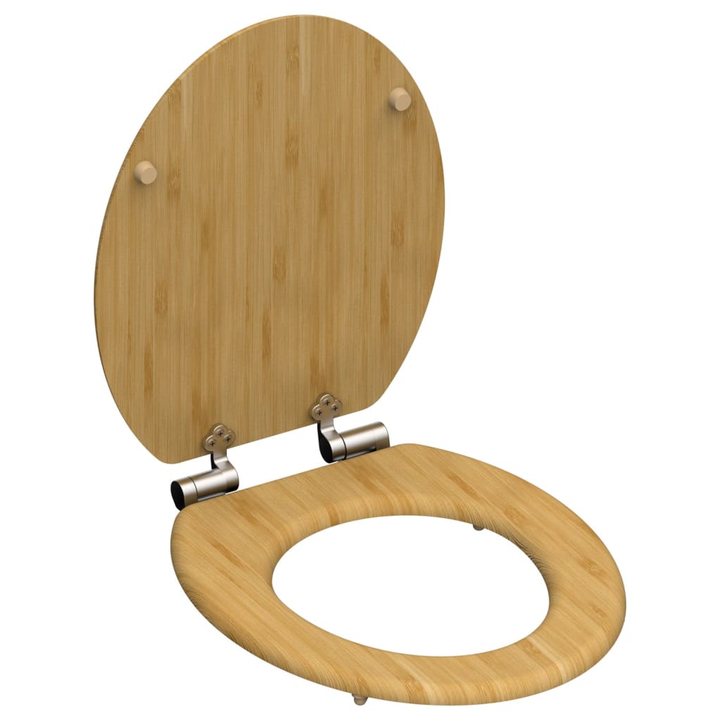 Schütte Schütte toilet seat with soft-close natural bamboo