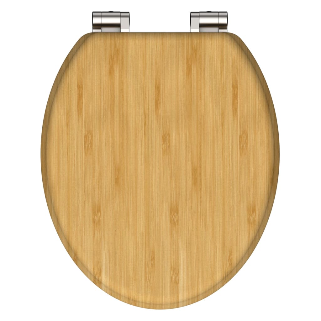 Schütte Schütte toilet seat with soft-close natural bamboo