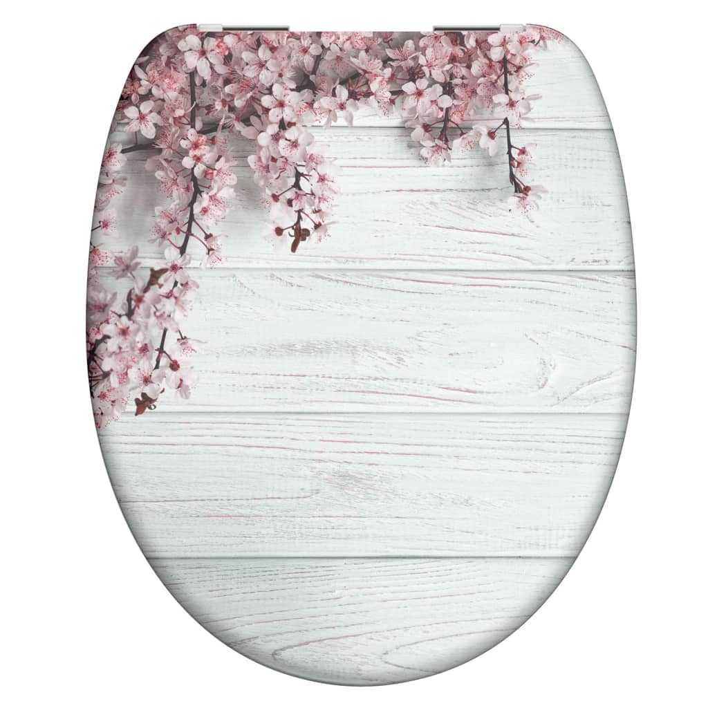 Schütte Schütte toilet seat with soft-close flowers wood