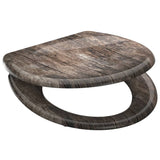 Schütte Schütte toilet seat with soft-close old Wood Duroplast with print