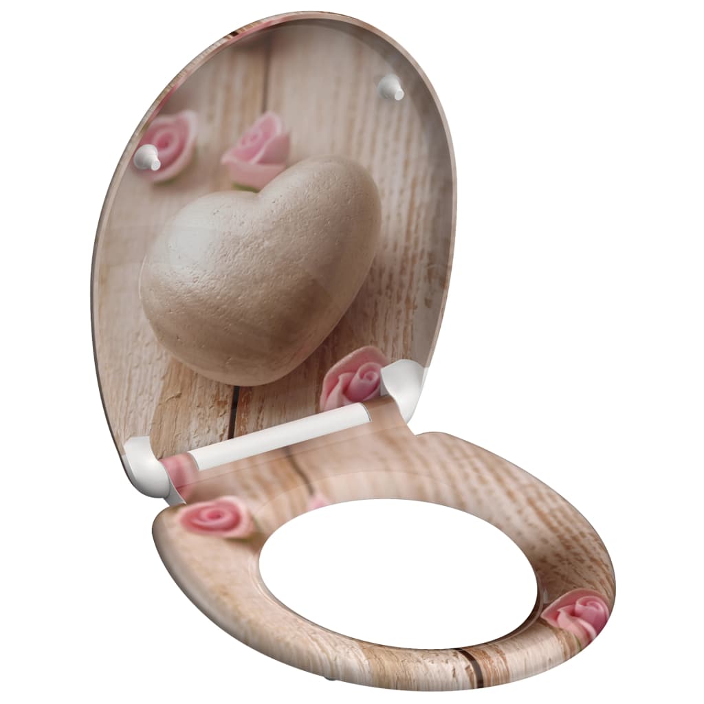 Schütte Schütte toilet seat with soft-close romantic duroplast with print