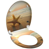 Schütte Schütte toilet seat with Soft-Close Sea Star Duroplast with print