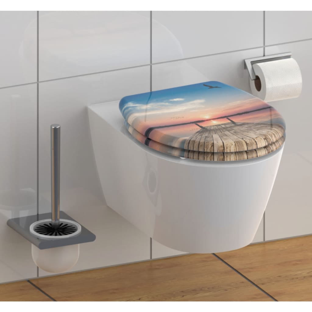 Schütte Schütte toilet seat with soft-close Quick-release Sunset Sky