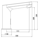 Schütte Schütte Washbasin mezclador con sensor vital cromo