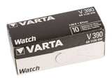 Pile bouton Varta v390 argent