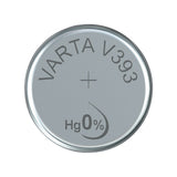 Pile bouton Varta v393 argent