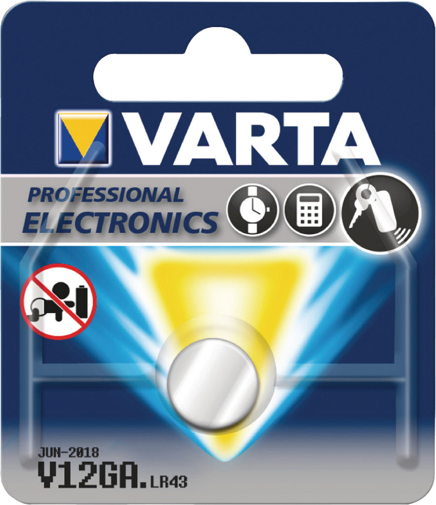 Varta Button Cell Battery Dun V12GA LR43