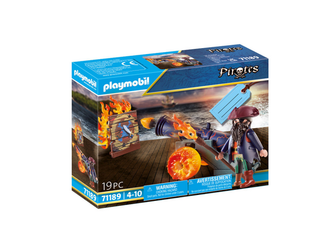 Coffret cadeau Playmobil pirate avec canon - 71189