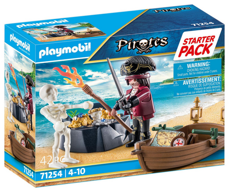 Playmobil Starterpack Pirate avec bateau à rames 71254