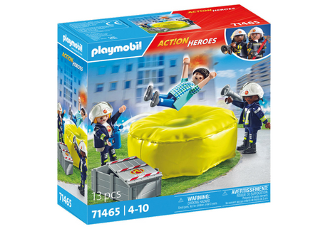 Playmobil Action Heroes pompiers avec coussins d'air 71465