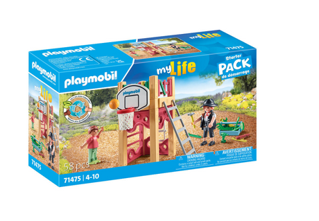 Playmobil starter pack menuisier en route vers un travail - 71475