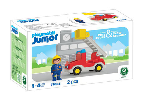 Camion de pompiers Playmobil junior avec échelle - 71683