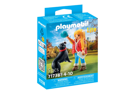 Playmobil 71738 femme avec chien de montagne