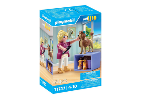 Playmobil ma vie toiletteur de chien 71747