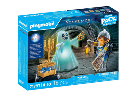 Packs de démarrage Playmobil fantôme et chevalier Novelmore 71797