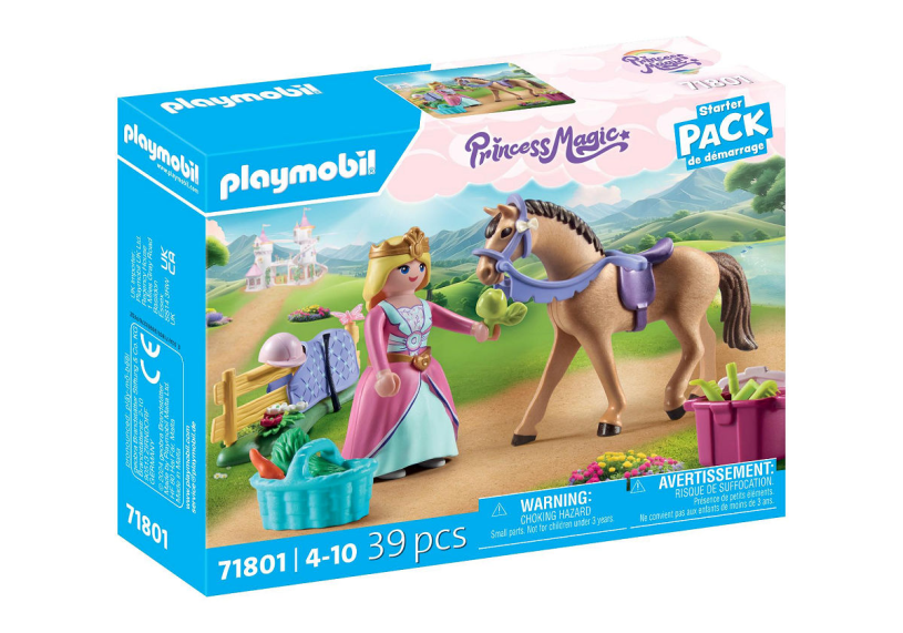 Playmobil starter packs prix magie - princesse avec cheval 71801