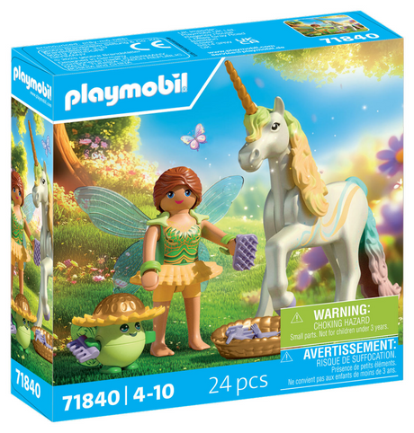 Playmobil 71840 fleur de pluie licorne à collectionner avec fée | 2 pièces
