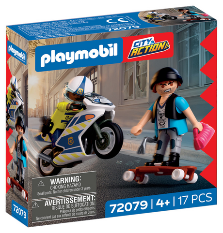 Playmobil 72079 poursuite en moto | 2 pièces