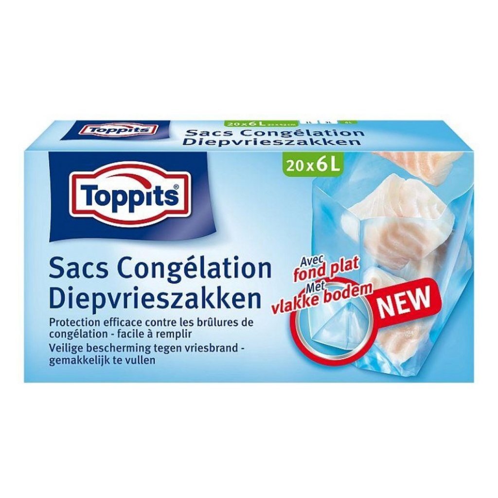 Sacs de congélation Toppits 6l 20 pièces