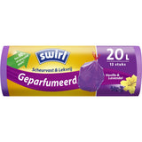 Sac poubelle à pédale Swirl cordon parfumé 20l 12 pièces