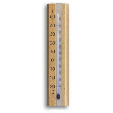 Tfa dostmann tfa thermomètre d'ambiance hêtre 16,5cm