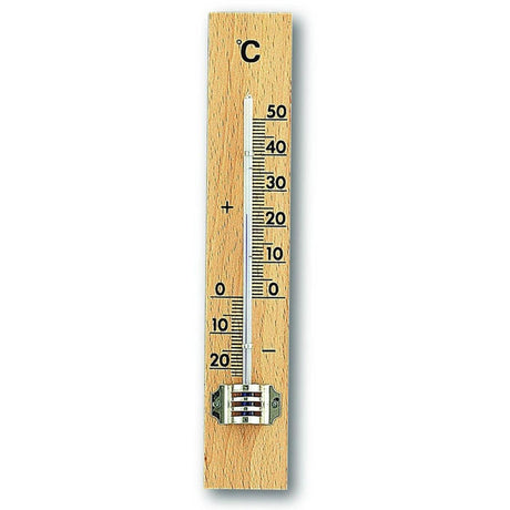 Tfa dostmann tfa thermomètre d'ambiance hêtre 15cm luxe