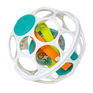 Hochet spinner Oball blanc vert | 3 pièces