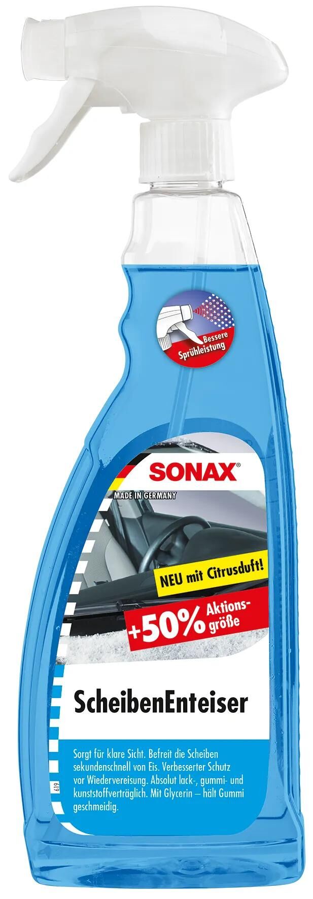 Sonax Dégivreur de fenêtre Dégivreur de pare-brise Bouteille de 750 ml