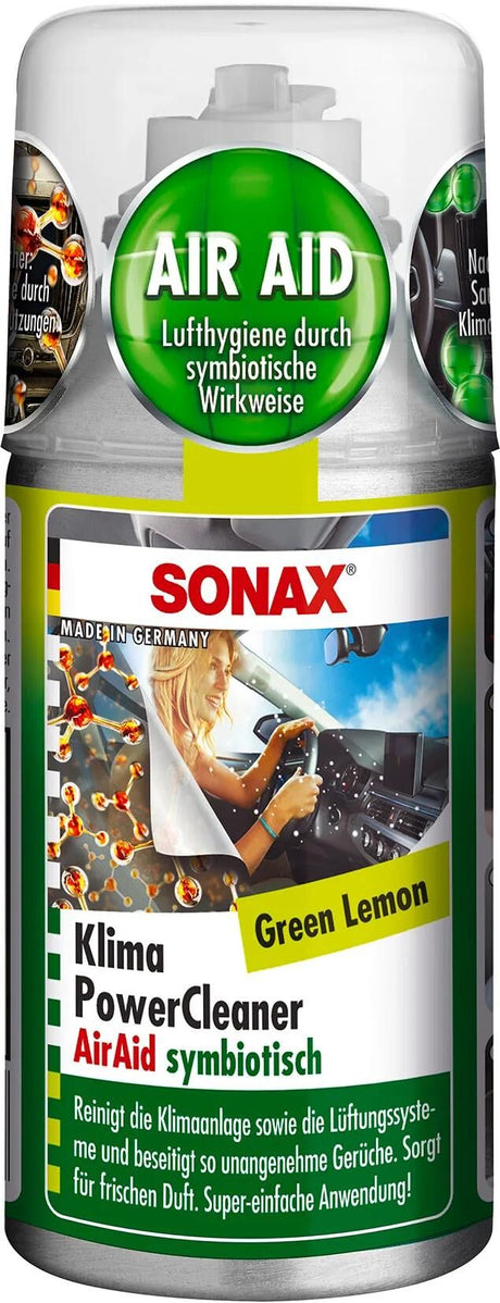 Sonax – nettoyeur de climatisation, nettoyeur de puissance climatique, Airaid. nettoyant ac citron vert 100ml