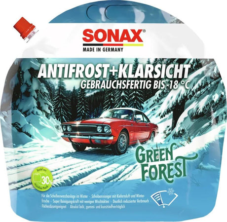 Sonax antigel protection pare-brise antigel clair antirouille+clair 3l vert forêt