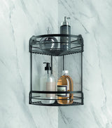 Metaltex Shower Leak Corner 2 couches noir