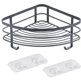 Support d'angle de douche Metaltex noir mat