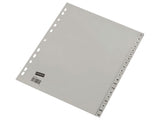 Ahrend ofc-tab1 onglets a4 a - z gris lot de 20 pièces