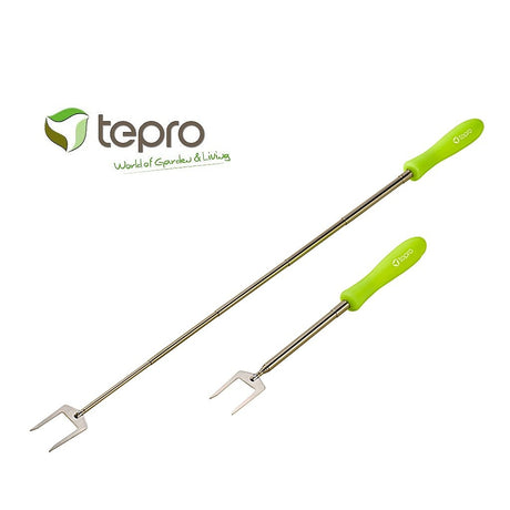 Tepro 8237 2 brochettes télescopiques pour barbecue 33-82cm vert