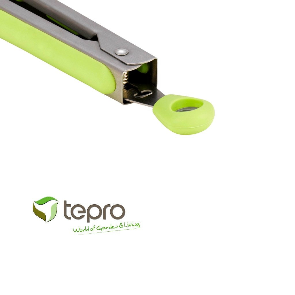 Tepro 8344 pince à barbecue acier inoxydable vert