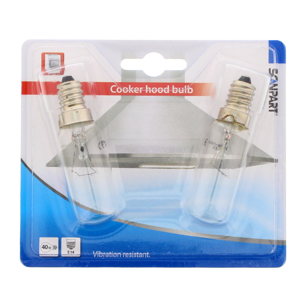 Lampe de hotte Scanpart e14 40w t25 2-pa