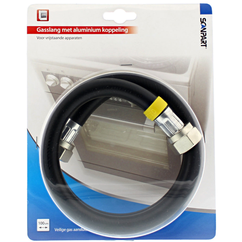 Tuyau de gaz Scanpart f122, raccord en aluminium de 100 cm