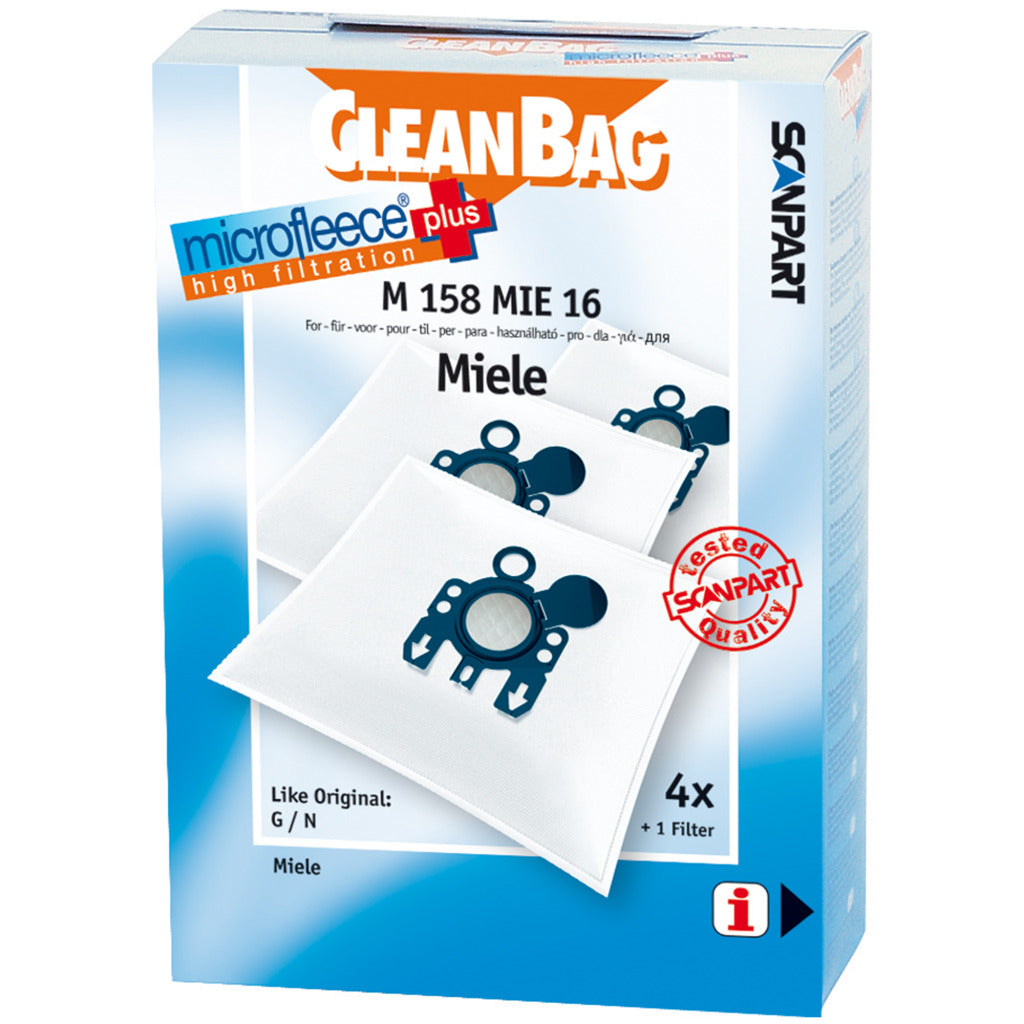 SCANSPART ScanPart M158MIE16 Microflee Dust Bag Miele G N Micro En Micro En Micro En Micro y