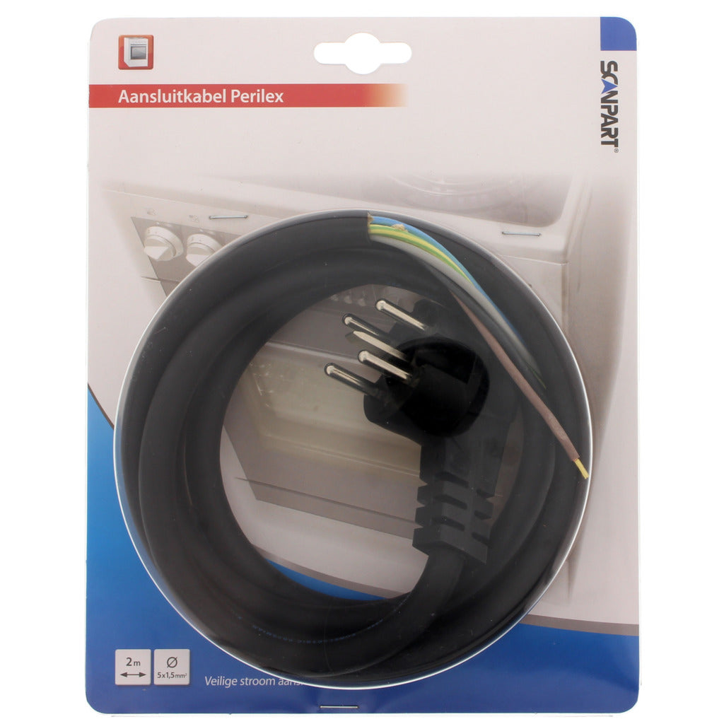 Scanpart 1191025527 câble de connexion four 5x1,5 et fiche périlex 2,0m