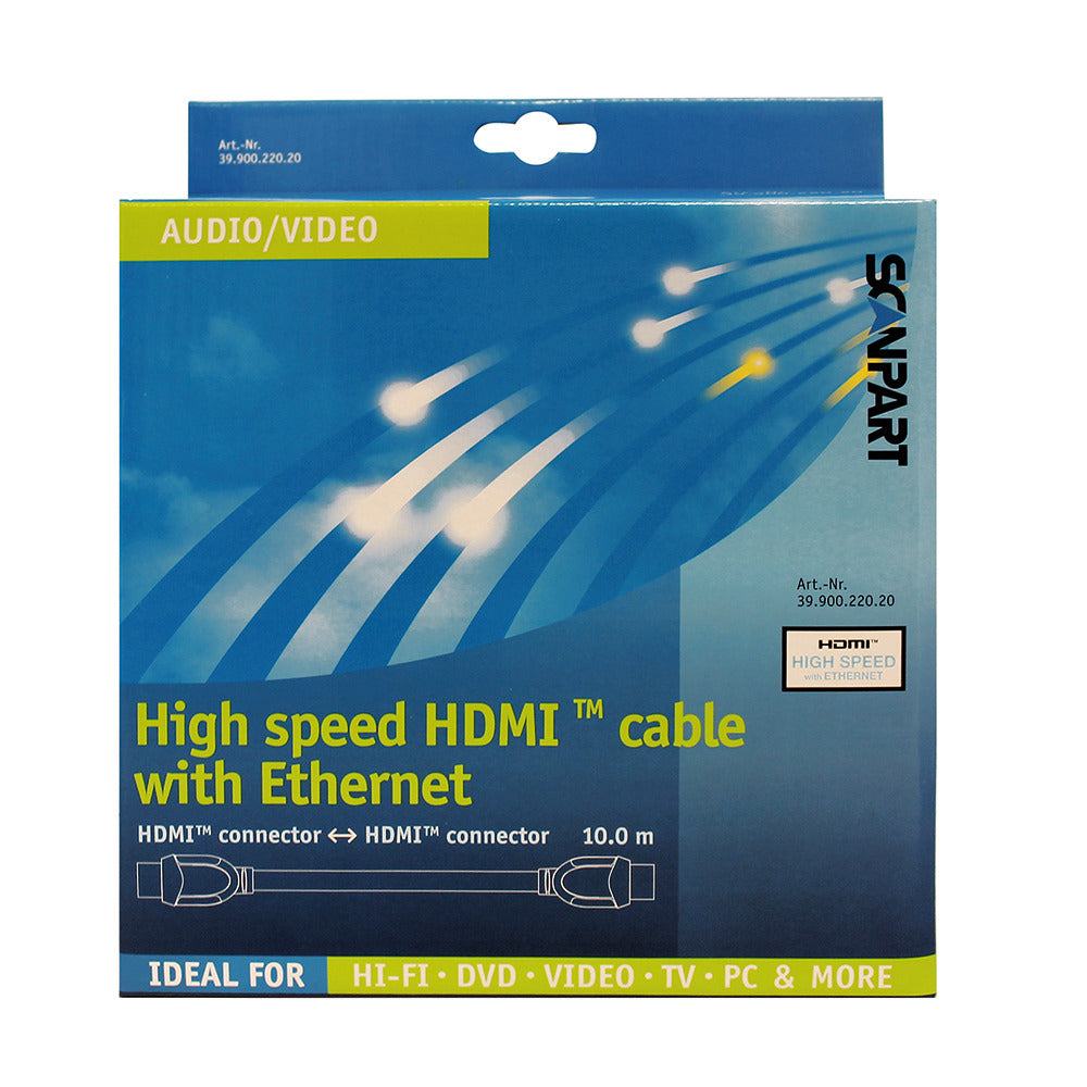 Câble HDMI ScanPart High Speed ​​et Ethernet 10m