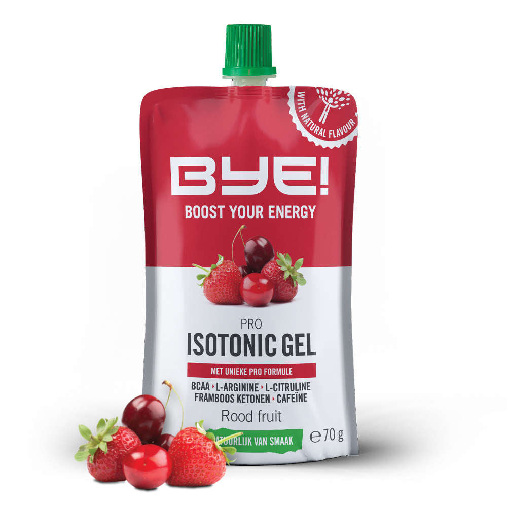 Au revoir! Gel isotonique pro 70 grammes de fruits rouges (boîte A 12 pièces)