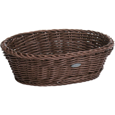 Panier saleen Westmark ovale 26x19x8cm - panier de rangement en plastique marron.