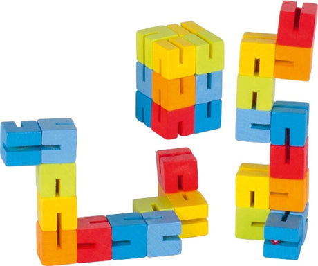 Puzzle de cubes Goki. 14,5 cm. 4+