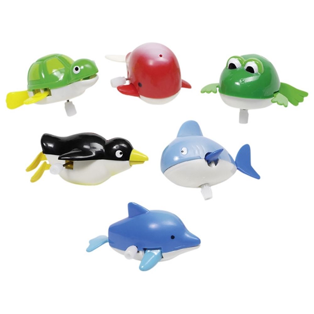 Animaux aquatiques avec moteur à remontage. 6,5cm. 6 jours