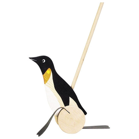 Rouleau bâton Goki : pingouin h22cm, bâton l60cm, 1+