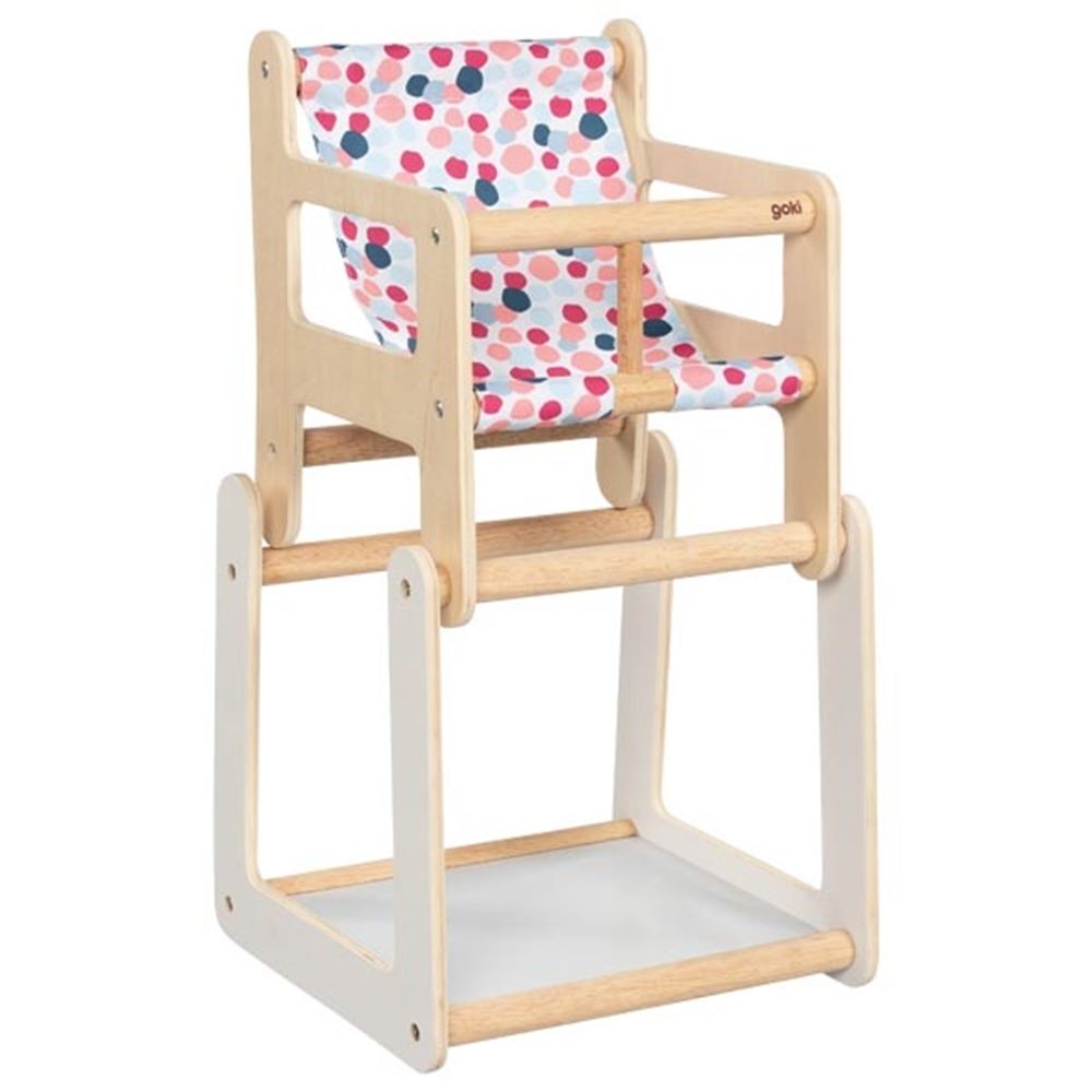 Chaise de poupée en bois Goki avec tableau 2in1